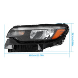 Labwork Left+Right Headlight For 2022-23 Jeep Compass LED&Halogen Headlamp Assy