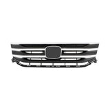 Labwork Front Upper Black Grill For Honda Odyssey 2011-2013 Chrome Molding Trim