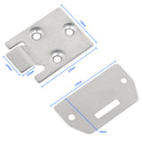 For EZGO TXT/Medalist Set of 2 Seat Bottom Hinge and Plate 1995 Up Golf Cart