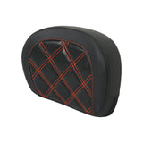 Orange Passenger Sissy Bar Backrest Pad Fit For Touring CVO Street Glide FLHXSE 1996-up