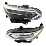 Headlights Assembly Left and Right Side Replacement for Sentra 2020 2021 2022 Headlights Chrome Housing Replacement for 260606LB5A 260106LB5A
