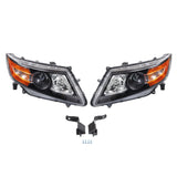 Labwork LH+RH Headlights For Honda Odyssey 2011-2017 Halogen Black Amber Corner