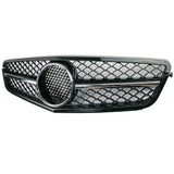 Labwork Front Grille For Mercedes Benz C63 C-Class W204 2008-2013 Chrome Black