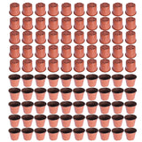 Garden Plastic Plant Flower Pots 100PCS Nursery Seedlings Starting Pot Container