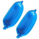 4 Ribbed Marine 6.5" X 23" Boat Fender Vinyl Bumper Dock Shield Protection Blue