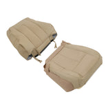 Seat Cover Driver Tan Leather Bottom and Top 2Pcs Replacement for 2007-2014 Expedition Sport Utility 4-Dooroyou