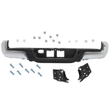 Labwork Rear Bumper Assembly Chrome For Toyota Tacoma 2016-2023 W/ Sensor Holes