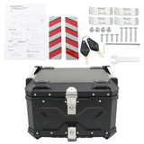 Motorcycle 36L Side Case Hard Saddlebag + 45L Top Case Tail Box Luggage