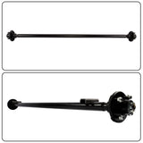 Labwork Trailer Axle 2000lbs 4 lug-4' 61' Hub Face 46' Spring Center