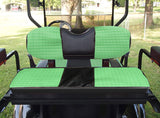 Green Color Seat Covers Front & Rear Set For Club Car DS 2000.5 & Up Golf Cart