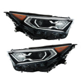 Labwork RH+LH Side Headlights For 2019-2022 Toyota RAV4 Hybrid XLE XSE LED Clear