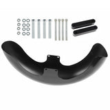 NEW For Touring Road King Glide 23" Wheel Wrap Front Fender Steel Vivid Black