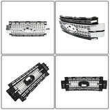 Labwork Front Grille For 2017-19 Ford Super Duty F-250 F-350 F-450 Chrome&Black