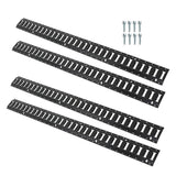 Labwork 4PC 5' E-Track Tie-Down Rail Powder-Coated Steel E-Track Tie-Downs