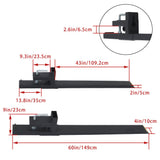 60" 4000lbs Clamp on Pallet Forks For Tractor Attachments Skid Steer Loader