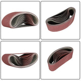 12PCS 4x24" Sanding Belts 80 120 150 240 400 US Grit Belt Sander Paper Sandpaper