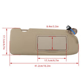 Labwork Sun Visor Shades Right Passenger For Honda CR-V 2017-22 W/Lights Mirror