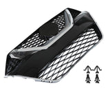 Labwork Front Bumper Grille Chrome+Black For Nissan Maxima 2016-2017 Plastic