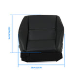 Labwork Seat Cover For 2007-12 Acura RDX Front Main Driver Bottom Leather Black