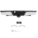 Labwork Rear Bumper Assembly Chrome For 2015-2019 Ford F150 W/ Heavy Duty Tow