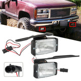 Labwork Right&Left Bumper Fog Lights Fit For Chevy GMC C/K 1500 2500 3500 88-97