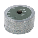 24 Grit 5" x 7/8" Zirconia Resin Fiber Grinding And Sanding Discs 25 Pieces