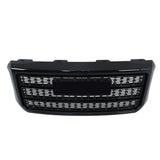 Front Upper Grille Assembly Gloss Black for 2015-2019 GMC Sierra 2500 HD 3500 HD Denali