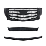 Labwork Front Bumper Grille+Hood Molding+Lower Face Bar Kit For 2015-20 Escalade