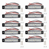 Marine Boat 6 LED White Lamps Cabin Deck Courtesy Light Stern Transom Lights ×10
