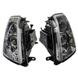 Labwork LH+RH Headlights For Cadillac STS 2005-2011 Halogen Black Housing Clear