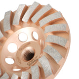 Grinding Wheels 4.5" Diameter 18 Turbo Diamond Segments 5/8"-11 Arbor