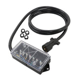 Labnwork Trailer Cord 8 Feet 7 Way Plug Inline Junction Box Wiring Harness Kit