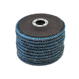 4-1/2In X 7/8In Premium Zirconia Flap Disc Sanding Grinding 40 Grit 10 Pack New
