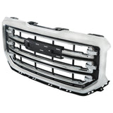 Labwork Front Upper Grille 23496236 Black+Chrome For GMC Sierra 1500 2016-2019