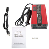 Battery Charger48 volt 10A Round 3 Pin Plug For Club Car Golf Cart E-Z-GO