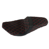 Red Lattice Stitch Step-Up Seat For Touring Road King Electra Street Glide 08+