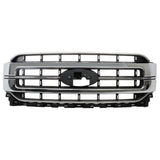 Labwork Front Bumper Upper Grille For Ford F150 2021-2023 Chrome ML3Z-8200-FA