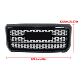 Front Upper Grille Assembly Gloss Black for 2015-2019 GMC Sierra 2500 HD 3500 HD Denali