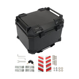 Motorcycle Top Case 45L Waterproof Rear Tour Box with Security Lock Helmet Case