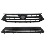 Labwork Front Bumper Upper&Lower Grille For Toyota Highlander 2011-2013 Plastic