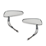 Motorcycle Rear View Side Mirrors For Breakout Wide Glide Chrome