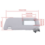 Labwork Sun Visor Shade Left Driver Gray For Toyota Corolla 2009-2013 W/ Mirror