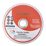 Cut-off Wheel 6" x .045" x 7/8" - Metal & Stainless Steel Cutting Discs 25 Pack