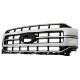 Labwork Front Bumper Upper Grille For Ford F150 2021-2023 Chrome ML3Z-8200-FA