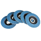 Premium Zirconia Flap Disc Sanding Grnding 4-1/2" X 7/8" 40 Grit T29 100 Pack