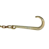 w/ R T J&Grab Hook 2PCS G70 5/16''x10' Transport Tow Chain J Hook Long Shank