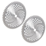 2 × Fits For Carbide Tip Brush Blades Cutter Trimmer Weed Eater 10 Inch 60T