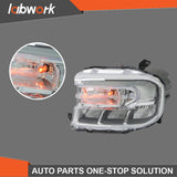 Labwork LED Headlight Chrome W/LED DRL For 22-24 Ford Maverick Lariat Left+Right