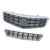 Labwork Front Upper Grille + Lower Grill Chrome For Cadillac ATS 2013 2014