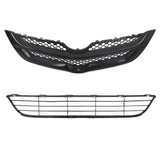 Labwork Front Bumper Upper&Lower Grille Assembly Set For 2007-2008 Toyota Yaris